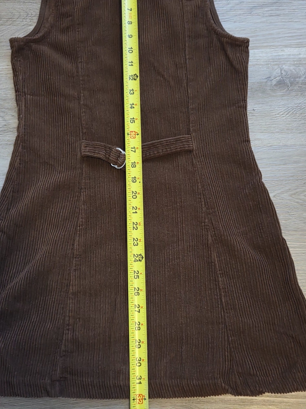 Reformation Brown Sleeveless Zip-Front Corduroy Mini Dress - Picture 8 of 11